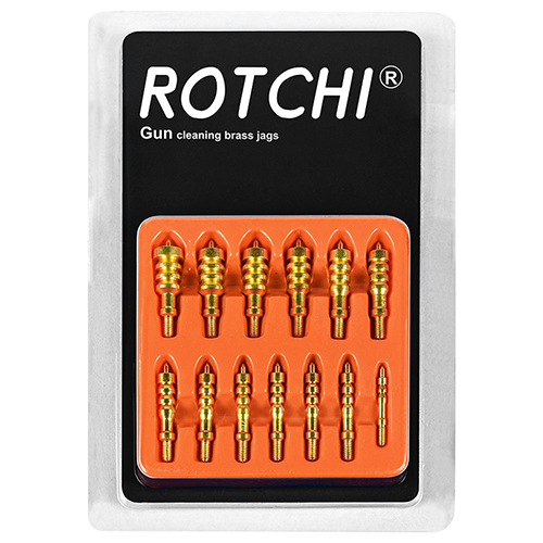 13 дана қаптамалық мылтық тазалауға арналған жез тістер жинағы, блистерлік карта пакеті