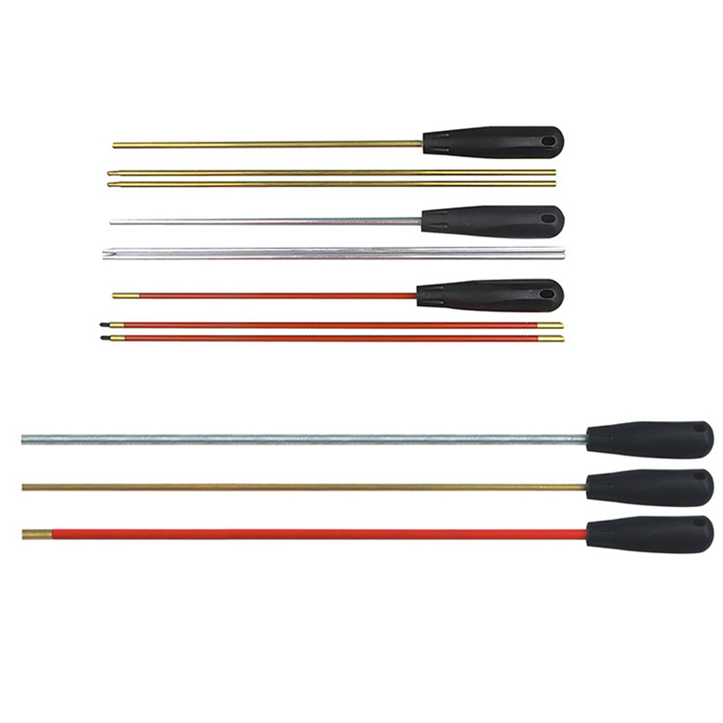 3-секциялы зеңбіректерді тазартқыш өзектер пластикалық тұтқа